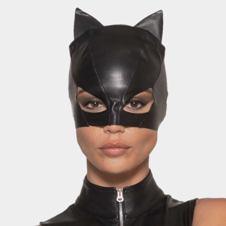 Petit Chat Masque Faux Cuir