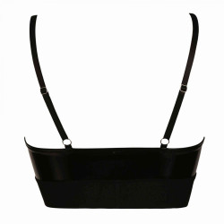 Jade Brassiere Vinyle Noir