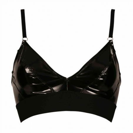 Jade Brassiere Vinyle Noir