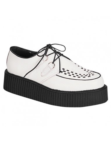 CREEPER402 CUIR BLANC 39 UNISEXE SOLDE CHAUSSURE D'EXPOSITION
